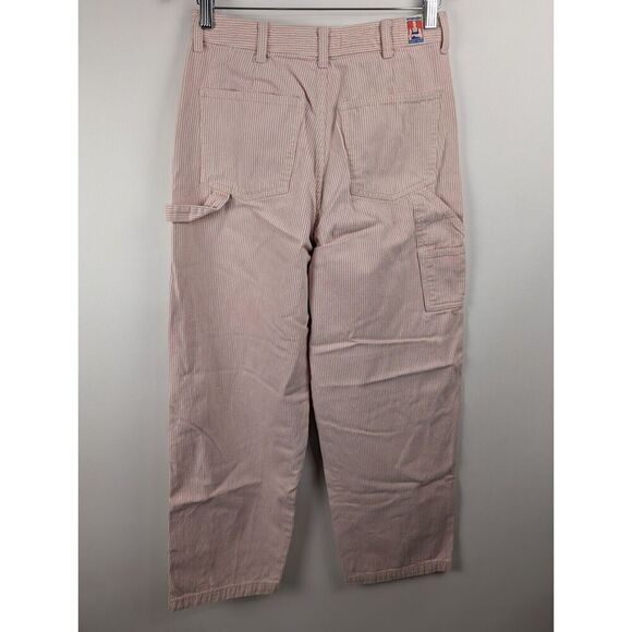 Wrangler Pants Womens 29X31 Pink Stripe Casey Jones Wide Leg Painter Pants - Picture 5 of 11